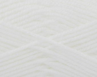 King Cole Comfort Aran White Yarn 202m 100g Etsy Canada