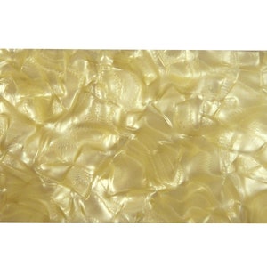 Incudo Cream Large Pattern Pearloid Celluloid Sheet - 200x100x2mm