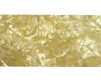 Incudo Cream Große Muster Perloid Celluloid Sheet - 200x100x2mm