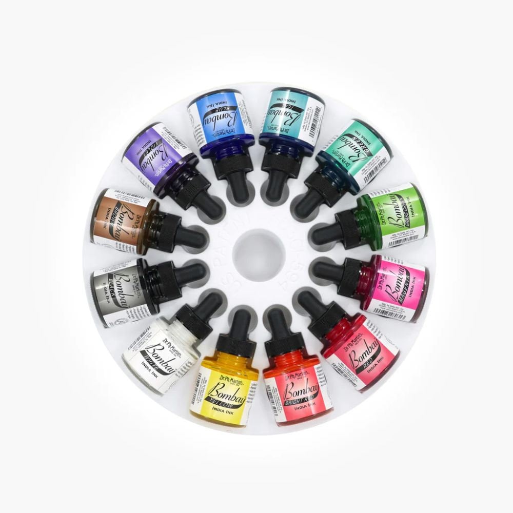 Dr. Ph Martin's ボンベイ インディア インク セット - 1.0オンス