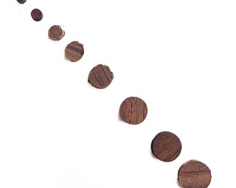 Incudo Indian Rosewood Dot Inlays - 6mm, Pack of 20, Circle