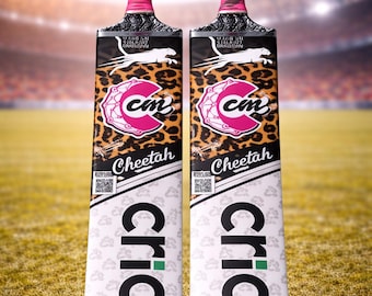 Cheetah Cric Professional Wood Cricket Bat – Tape Ball Adult Full Size