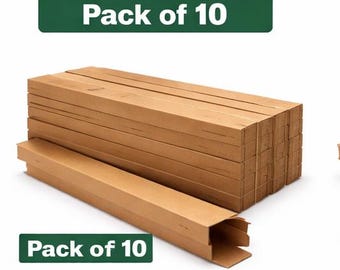 4" x 4" x 36" golfkartonnen verzenddozen - kraftpapier-harde kartonnen dozen voor lange artikelen - verpakking van 10