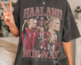 Comfort Colors Erling Haaland Norway Vintage Bootleg Shirt