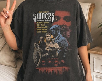 Comfort Colors Sinners Movie Vintage Poster T-shirt Sinners Movie Shirt