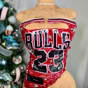 Chicago Bulls Wet Frozen Jersey Corset