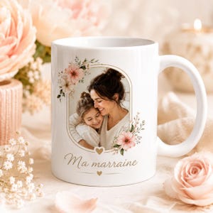 Gepersonaliseerde mok voor meter met foto – Cadeau van het petekind