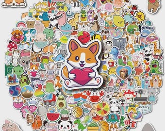 200PCS Waterproof Vinyl Stickers, Kids Laptop Water Bottle Decals, Classroom Decor (2-3.5 inches)