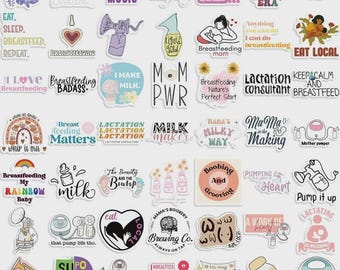 Breastfeeding Matters – Sticker Pack | Lactation Consultant, New Mom Gift ,50 pcs