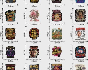 Funny Dungeon Crawler Stickers, Fantasy RPG Vinyl Decals for Laptops, Water Bottles