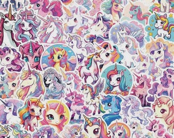 Unicorn Flight PVC Stickers: Waterproof Decals for Kids Scrapbooking, Journaling, Korean Stationery DIY Decor
