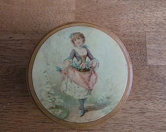 Vintage wooden J&P Coats Best Six Cord Spool Cotton Advertising Box