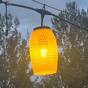 String Light Lantern Covers for Patio — Lattice Collection | 6 Colors
