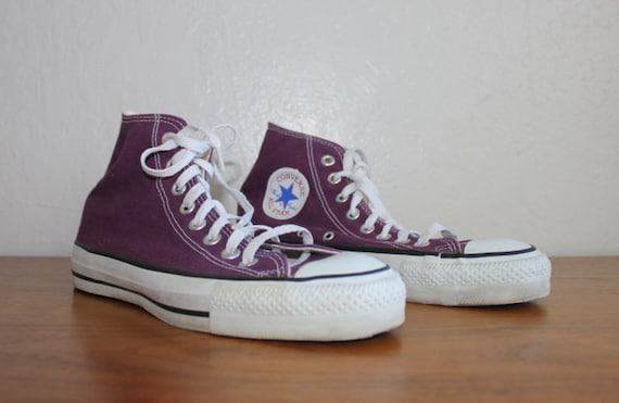 light purple converse high tops