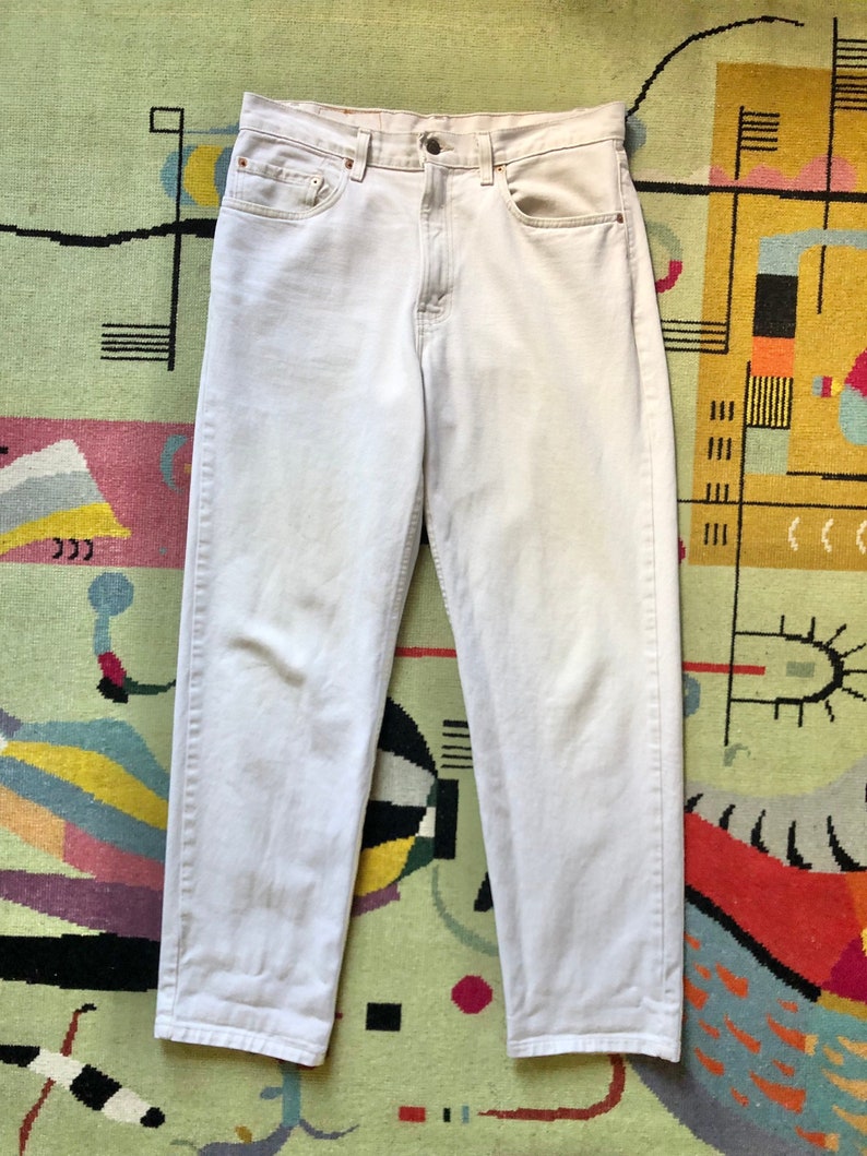 Levis 550 off White Denim Jeans 34 X 30 