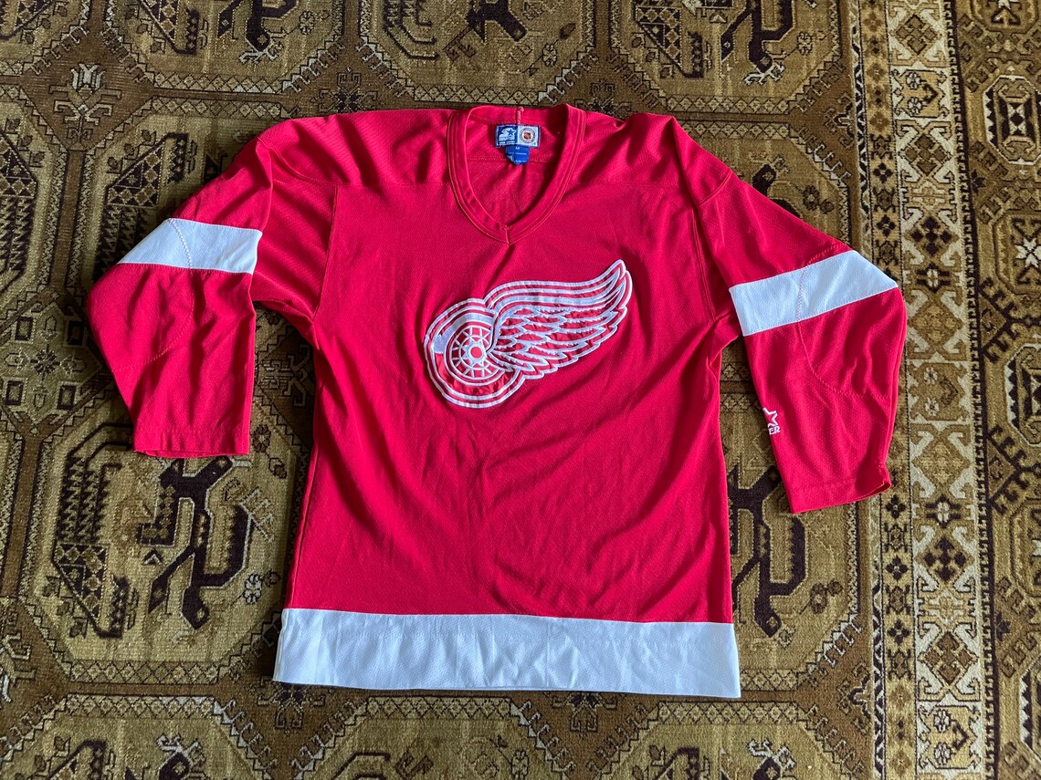 NHL Detroit Redwings Starter Hockey Jersey Size M Medium Red Etsy