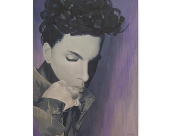 Prince print on Canvas, Stretched, Beautiful music inspired wall art modern home decor painting gift for Prince lover