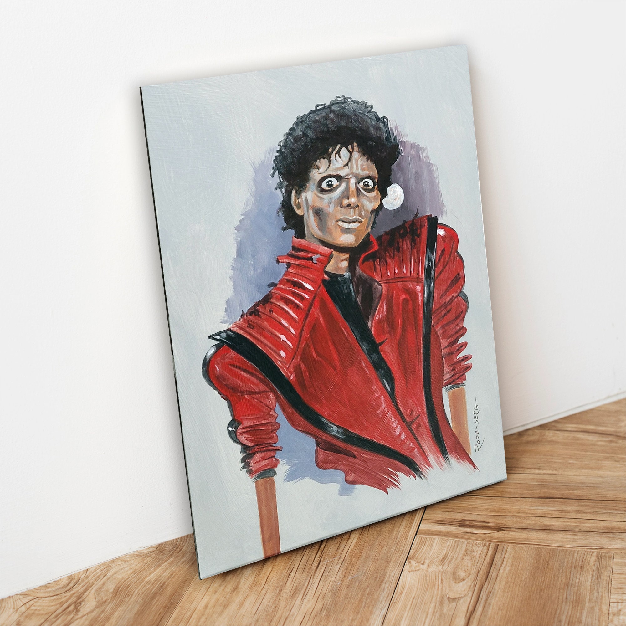 Michael Jackson Thriller Original Art Painting, Pop Rock Art