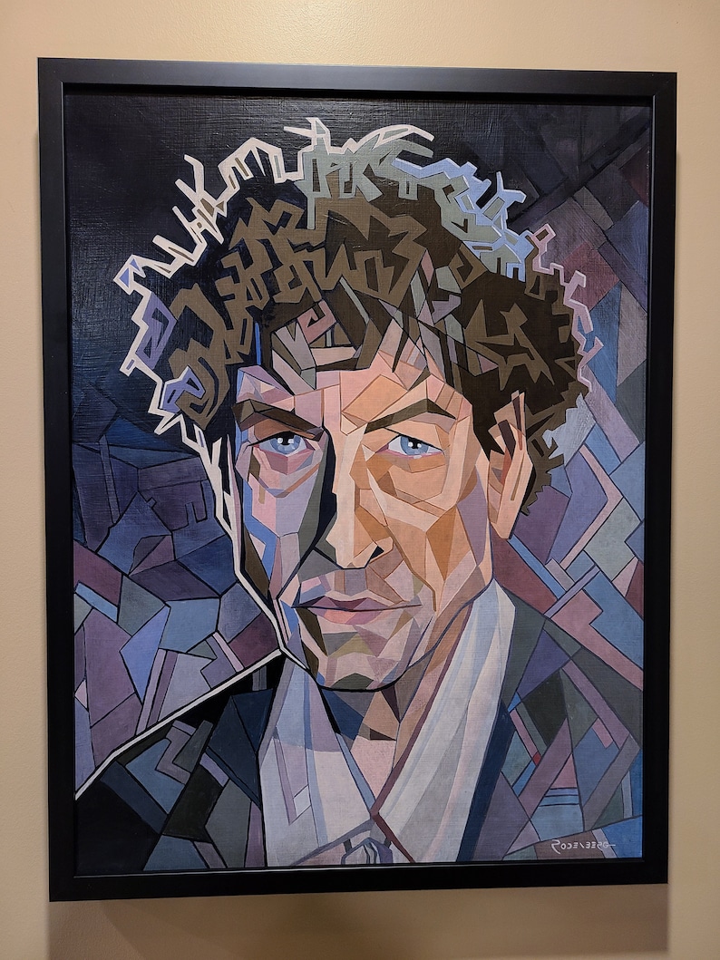 ORIGINAL Painting of Bob Dylan by Jeff Rodenberg 24x18 Etsy