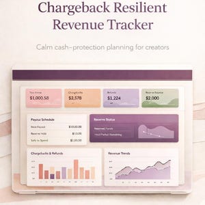Rastreador de reembolsos y reservas para creadores de contenido / Panel de control de pagos y flujo de caja