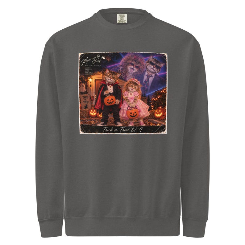 Unisex garment-dyed sweatshirt