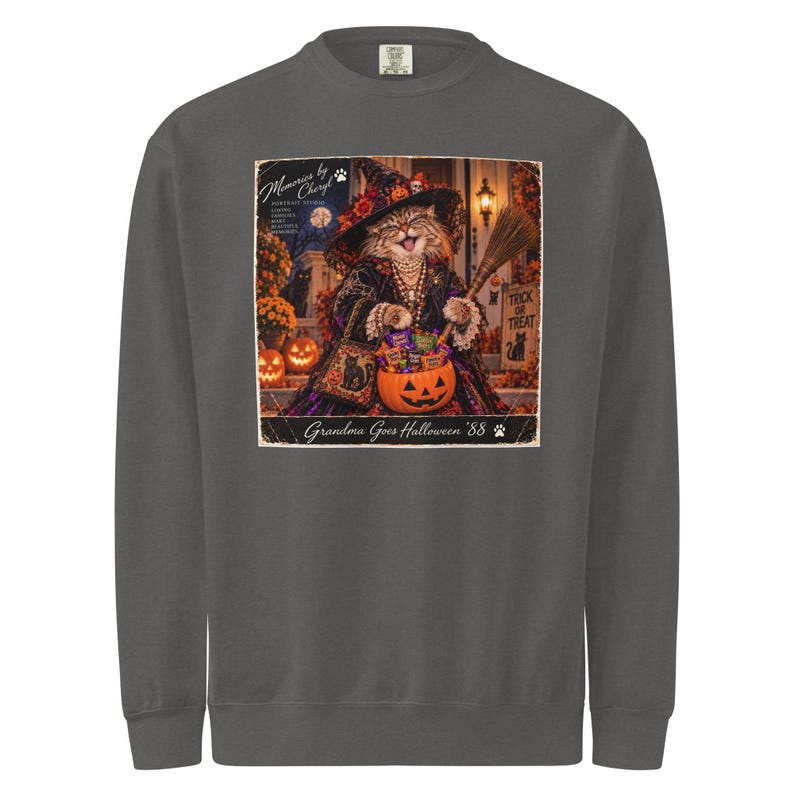 Unisex garment-dyed sweatshirt