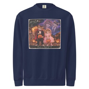 Unisex garment-dyed sweatshirt