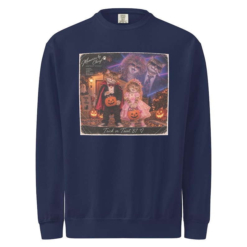Unisex garment-dyed sweatshirt