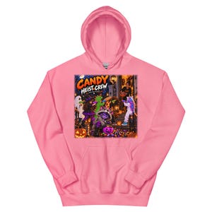 Candy Heist Crew Halloween Hoodie, Funny Trick or Treat Hoodie, Halloween Cat Sweatshirt, Spooky Season Hoodie, Rocksie Halloween
