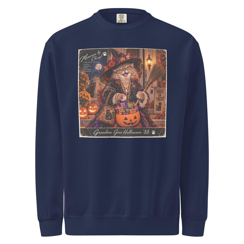 Unisex garment-dyed sweatshirt