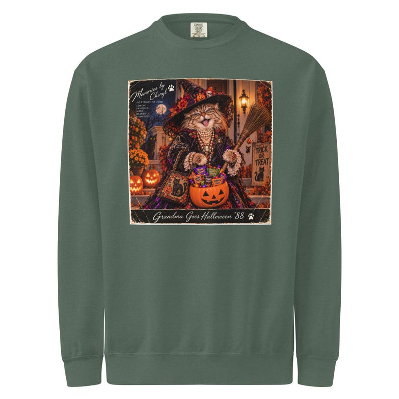 Unisex garment-dyed sweatshirt