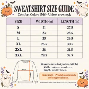 Coffin Buddies '87 Gothic Cat Sweatshirt, Comfort Colors Halloween Crewneck image 4