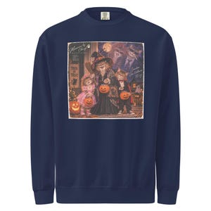 Unisex garment-dyed sweatshirt