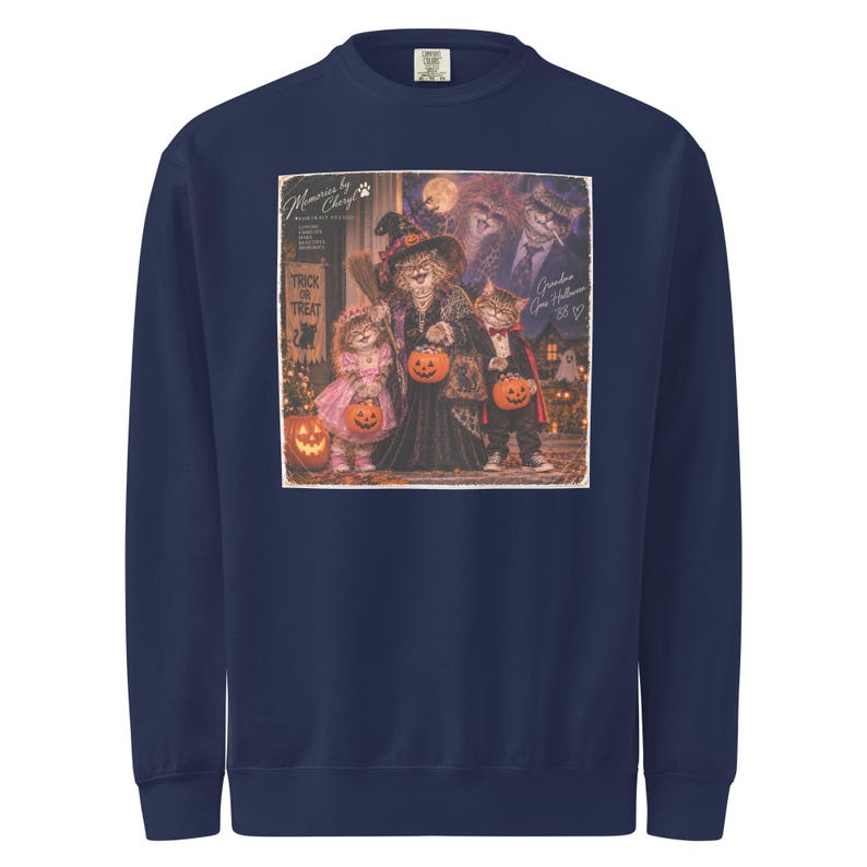 Unisex garment-dyed sweatshirt