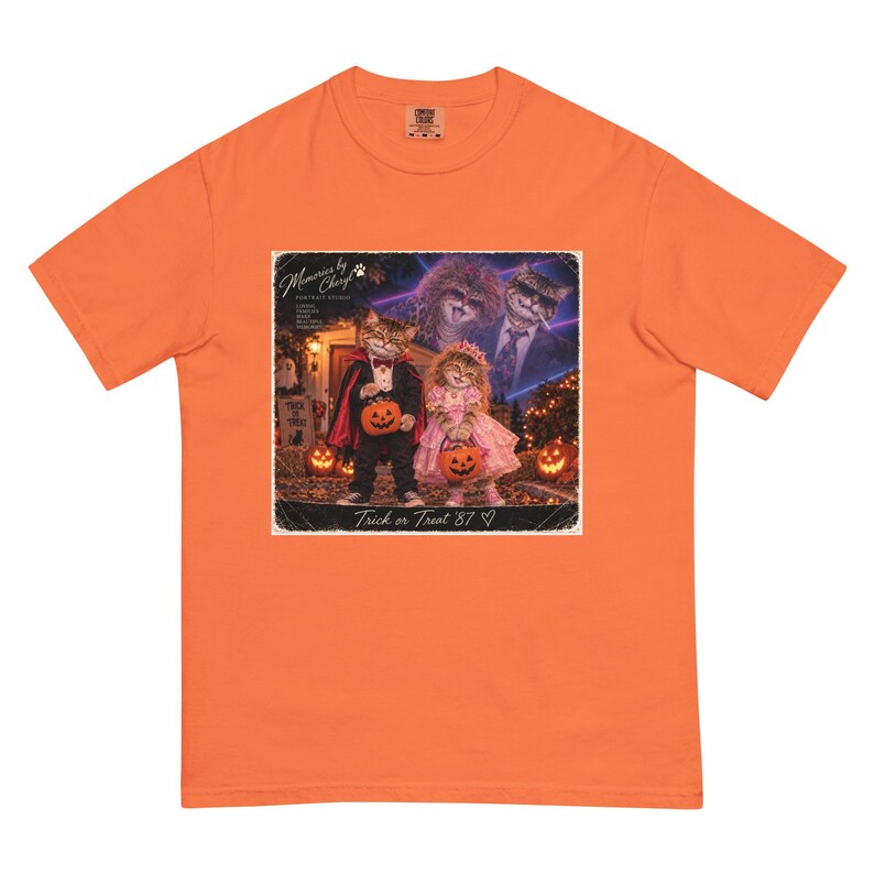 Vintage Cat Halloween Shirt, Trick or Treat Cat Tee, Funny Sibling Halloween T-Shirt, Retro Cat Costume Shirt, The Furrmans