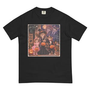 Funny Cat Family Halloween Shirt, Vintage Halloween T-Shirt, Retro Family Portrait Tee, Trick or Treat Cats, The Furrmans