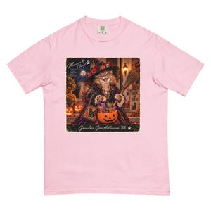 Funny Grandma Halloween Shirt, Vintage Witch Cat Tee, Retro Halloween T-Shirt, Crazy Cat Lady Shirt, Grandma Goes Halloween