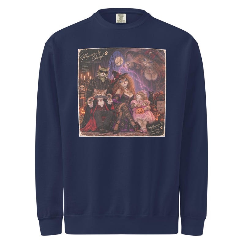 Unisex garment-dyed sweatshirt
