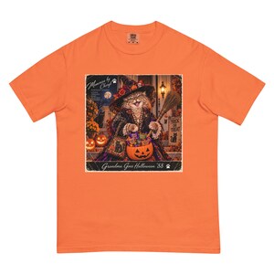 Funny Grandma Halloween Shirt, Vintage Witch Cat Tee, Retro Halloween T-Shirt, Crazy Cat Lady Shirt, Grandma Goes Halloween