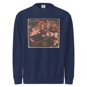 Unisex garment-dyed sweatshirt