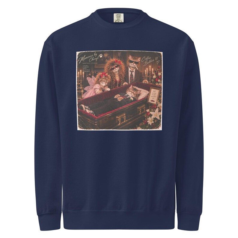 Unisex garment-dyed sweatshirt