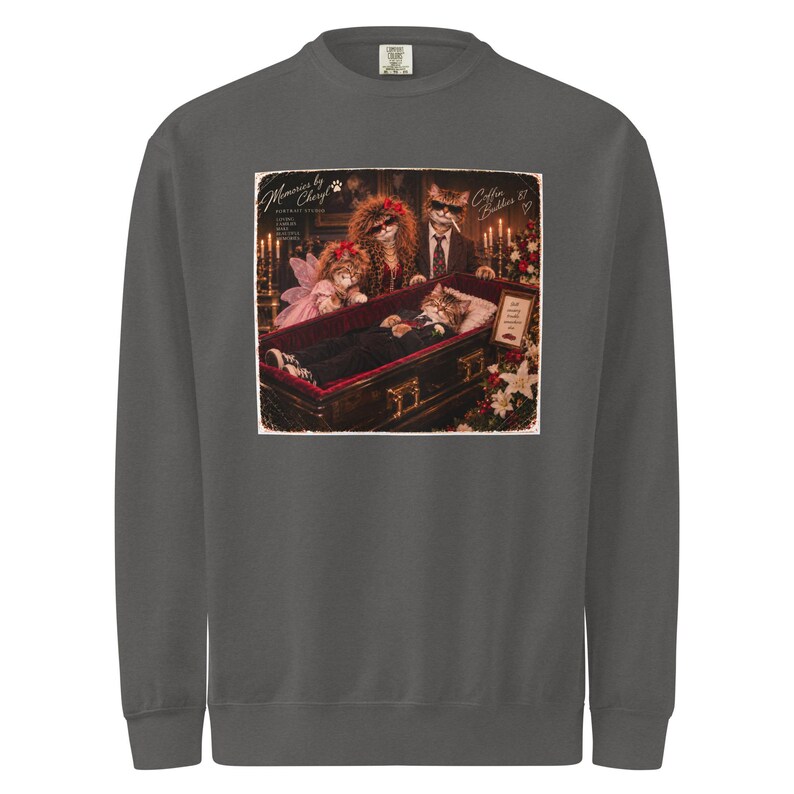 Unisex garment-dyed sweatshirt