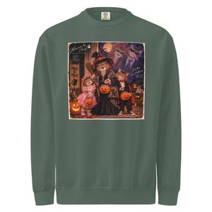 Unisex garment-dyed sweatshirt