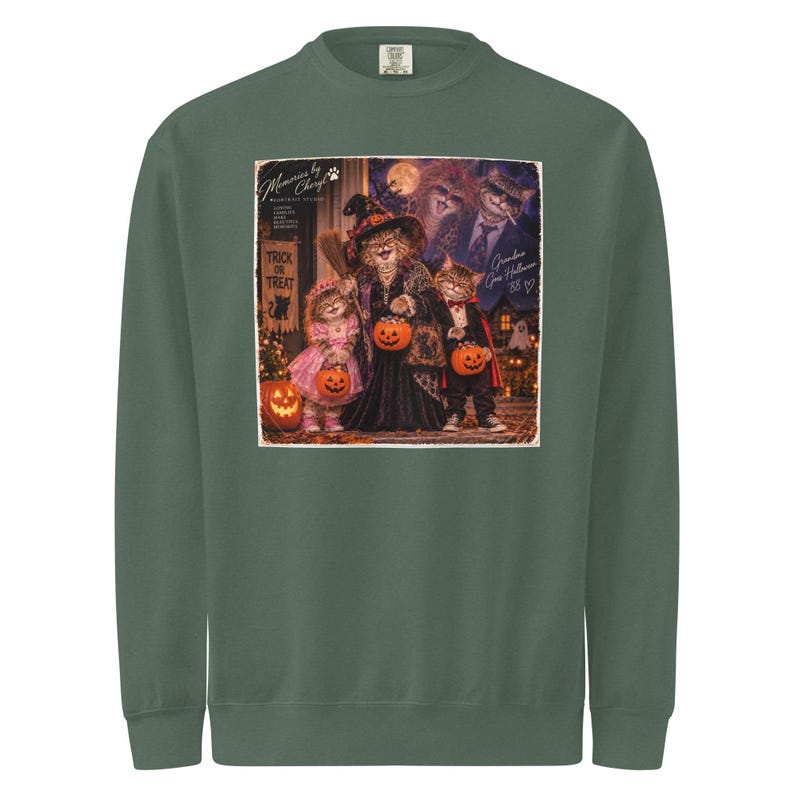 Unisex garment-dyed sweatshirt
