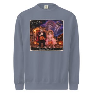 Unisex garment-dyed sweatshirt