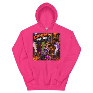 Candy Heist Crew Halloween Hoodie, Funny Trick or Treat Hoodie, Halloween Cat Sweatshirt, Spooky Season Hoodie, Rocksie Halloween
