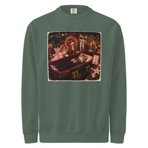 Unisex garment-dyed sweatshirt