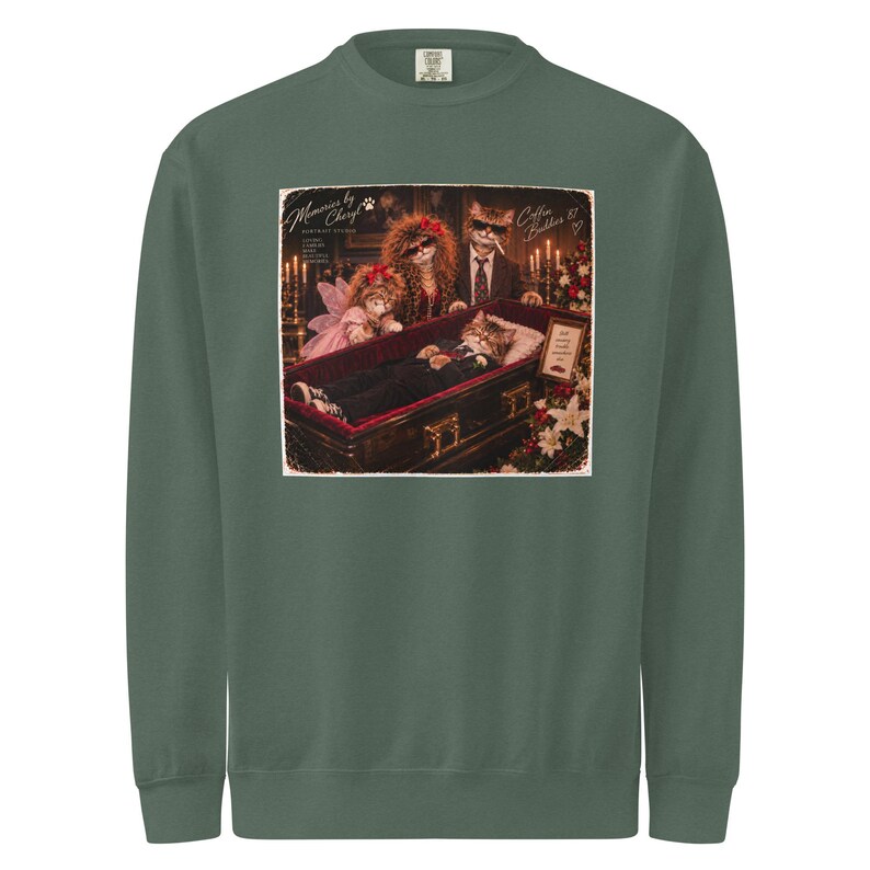 Unisex garment-dyed sweatshirt