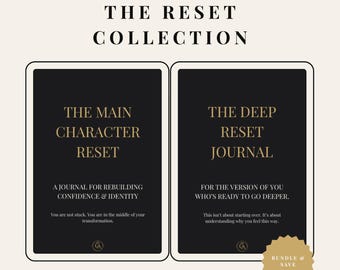 Reset Journal Bundle | Self Love, Shadow Work, Main Character (Digital Download)