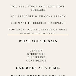 Get Your Life Together This Week | Weekly Reset Planner & Habit Tracker (Digital Download) image 3